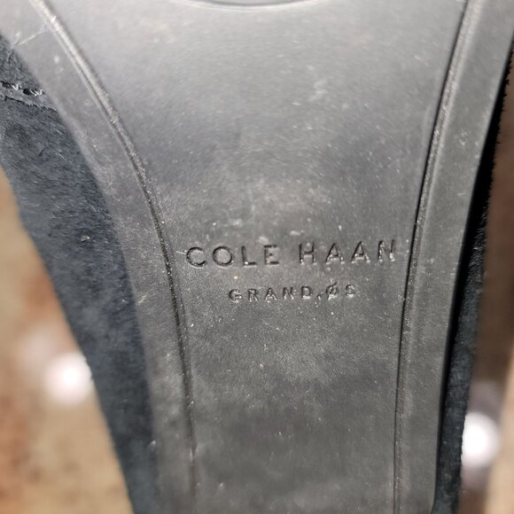 Cole Haan Womens 8 Chunky Suede Ankle Boots Fall Workwear Minimalist Grunge Y2K - Picture 9 of 9